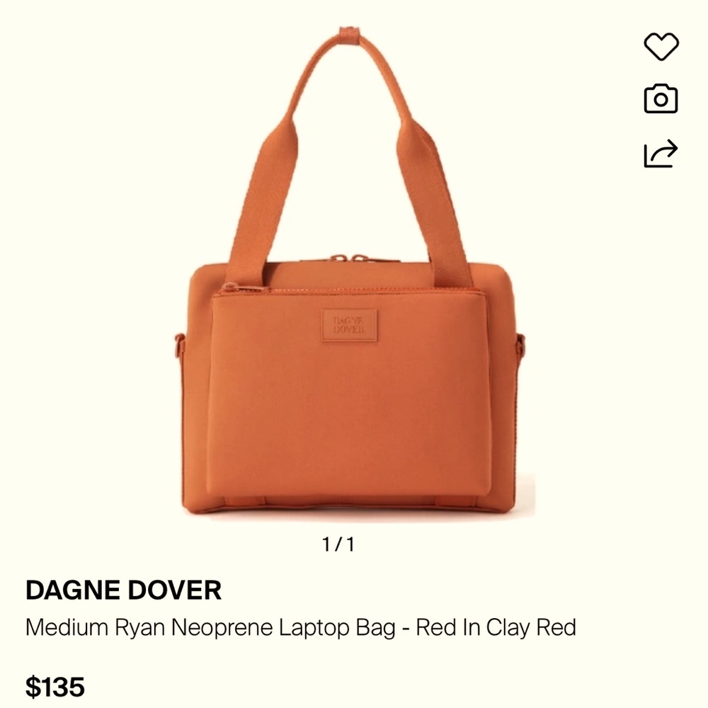 Dagne Dover Ryan Laptop Bag in Clay Red